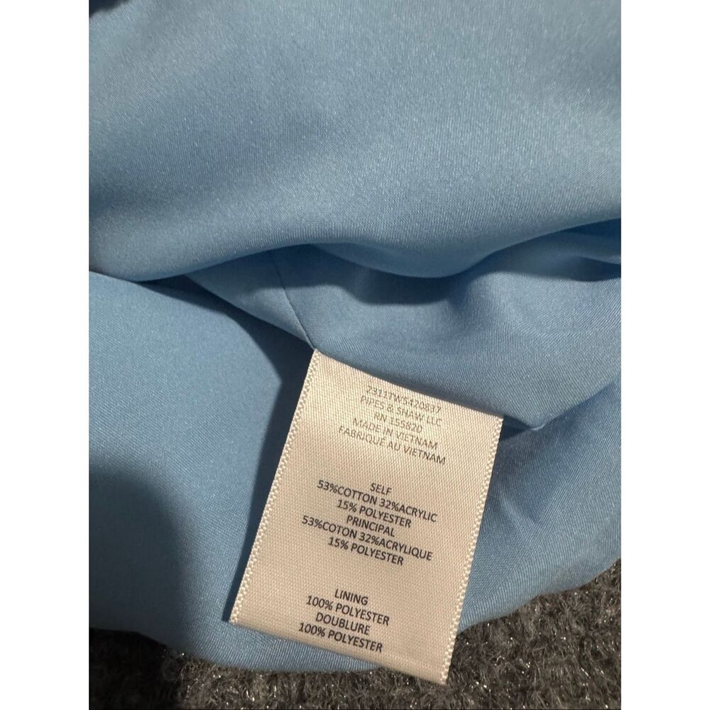 Veranica Beard Laurel Tweed mini shift dress sky blue 2 - Picture 4 of 16